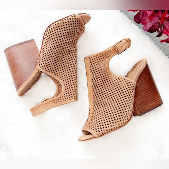 TORY BURCH Jesse Perforate Suede Ankle Bootie - Picture 4 of 10